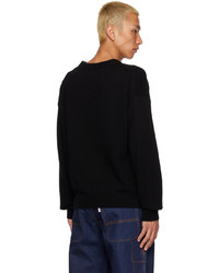 schwarzer Pullover mit einem Rundhalsausschnitt von Fiorucci
