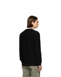 schwarzer Pullover mit einem Rundhalsausschnitt von A.P.C.