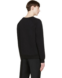 schwarzer Pullover mit einem Rundhalsausschnitt von A.P.C.