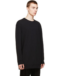 schwarzer Pullover mit einem Rundhalsausschnitt von Acne Studios