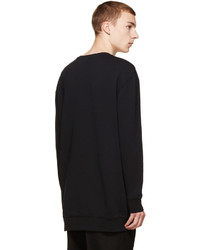 schwarzer Pullover mit einem Rundhalsausschnitt von Acne Studios