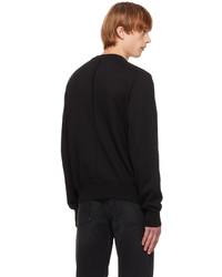 schwarzer Pullover mit einem Rundhalsausschnitt von The Row