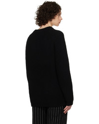 schwarzer Pullover mit einem Rundhalsausschnitt von Joseph