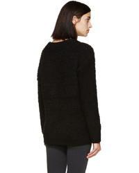 schwarzer Pullover mit einem Rundhalsausschnitt von Rag & Bone