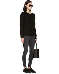 schwarzer Pullover mit einem Rundhalsausschnitt von Rag & Bone