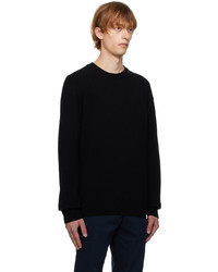 schwarzer Pullover mit einem Rundhalsausschnitt von Norse Projects