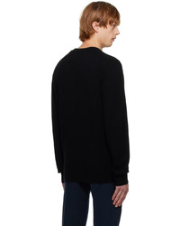 schwarzer Pullover mit einem Rundhalsausschnitt von Norse Projects