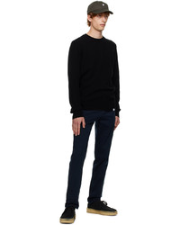 schwarzer Pullover mit einem Rundhalsausschnitt von Norse Projects