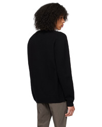 schwarzer Pullover mit einem Rundhalsausschnitt von Norse Projects