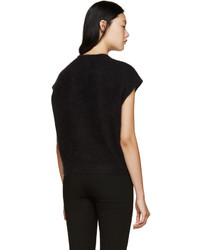 schwarzer Pullover mit einem Rundhalsausschnitt von Giambattista Valli