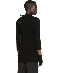 schwarzer Pullover mit einem Rundhalsausschnitt von Toga