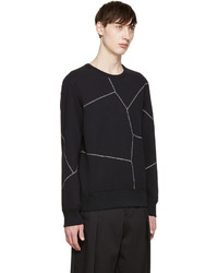 schwarzer Pullover mit einem Rundhalsausschnitt von Alexander McQueen