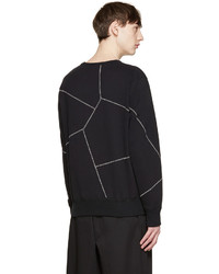 schwarzer Pullover mit einem Rundhalsausschnitt von Alexander McQueen