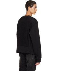 schwarzer Pullover mit einem Rundhalsausschnitt von C2h4