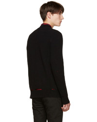 schwarzer Pullover mit einem Rundhalsausschnitt von Givenchy