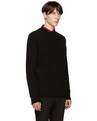 schwarzer Pullover mit einem Rundhalsausschnitt von Givenchy