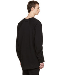 schwarzer Pullover mit einem Rundhalsausschnitt von Ann Demeulemeester