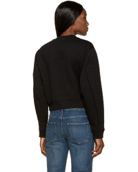 schwarzer Pullover mit einem Rundhalsausschnitt von Acne Studios