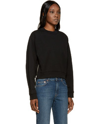 schwarzer Pullover mit einem Rundhalsausschnitt von Acne Studios