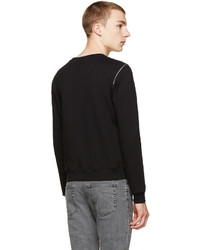 schwarzer Pullover mit einem Rundhalsausschnitt von Saint Laurent