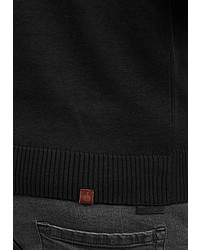 schwarzer Pullover mit einem Rundhalsausschnitt von BLEND