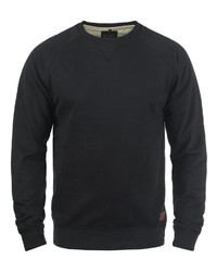 schwarzer Pullover mit einem Rundhalsausschnitt von BLEND