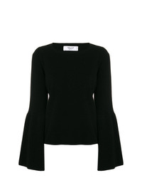 schwarzer Pullover mit einem Rundhalsausschnitt von Blugirl
