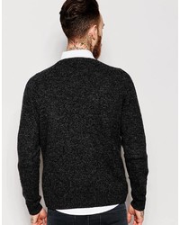 schwarzer Pullover mit einem Rundhalsausschnitt von Asos