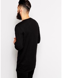 schwarzer Pullover mit einem Rundhalsausschnitt von Asos