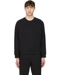 schwarzer Pullover mit einem Rundhalsausschnitt von Calvin Klein Collection