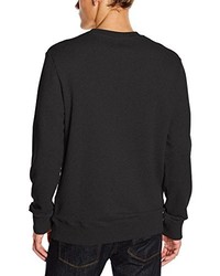 schwarzer Pullover mit einem Rundhalsausschnitt von Calvin Klein Jeans