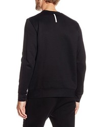 schwarzer Pullover mit einem Rundhalsausschnitt von Calvin Klein Jeans