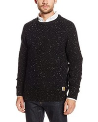 schwarzer Pullover mit einem Rundhalsausschnitt von Carhartt