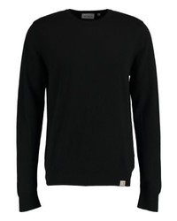 schwarzer Pullover mit einem Rundhalsausschnitt von Carhartt WIP