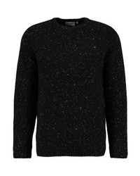 schwarzer Pullover mit einem Rundhalsausschnitt von Carhartt WIP