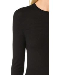 schwarzer Pullover mit einem Rundhalsausschnitt von TSE