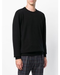 schwarzer Pullover mit einem Rundhalsausschnitt von Dolce & Gabbana