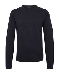 schwarzer Pullover mit einem Rundhalsausschnitt von CASUAL FRIDAY