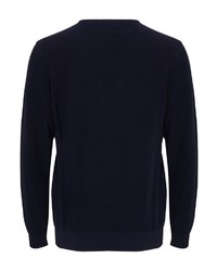 schwarzer Pullover mit einem Rundhalsausschnitt von CASUAL FRIDAY