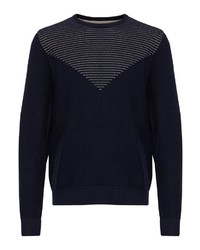 schwarzer Pullover mit einem Rundhalsausschnitt von CASUAL FRIDAY