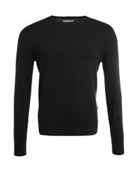 schwarzer Pullover mit einem Rundhalsausschnitt von Celio