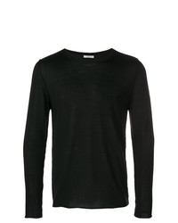 schwarzer Pullover mit einem Rundhalsausschnitt von Cenere Gb