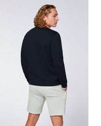 schwarzer Pullover mit einem Rundhalsausschnitt von Chiemsee