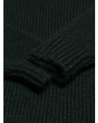 schwarzer Pullover mit einem Rundhalsausschnitt von DSQUARED2
