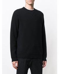 schwarzer Pullover mit einem Rundhalsausschnitt von Theory