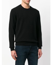 schwarzer Pullover mit einem Rundhalsausschnitt von DSQUARED2