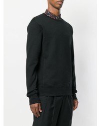 schwarzer Pullover mit einem Rundhalsausschnitt von Stella McCartney