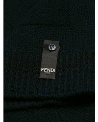 schwarzer Pullover mit einem Rundhalsausschnitt von Fendi