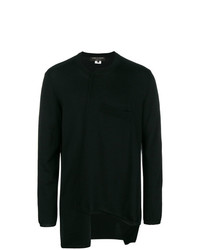 schwarzer Pullover mit einem Rundhalsausschnitt von Comme Des Garcons Homme Plus