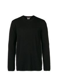 schwarzer Pullover mit einem Rundhalsausschnitt von Comme Des Garcons Homme Plus